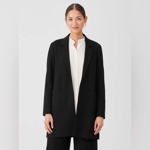 Eileen Fisher Washable Flex Ponte Long Blazer (size XL)